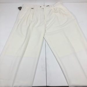 Stacy Adams crisp white slacks BRAND NEW WITH TAGS